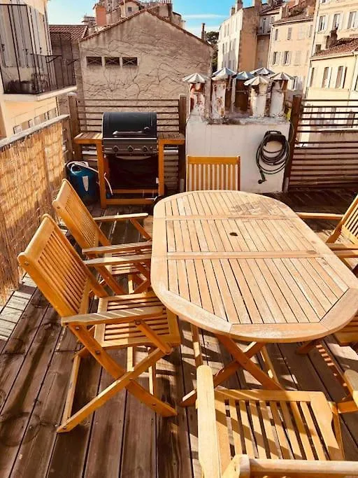 Sublime Rooftop Cinq-Avenues Longchamp Марсель Апартаменты